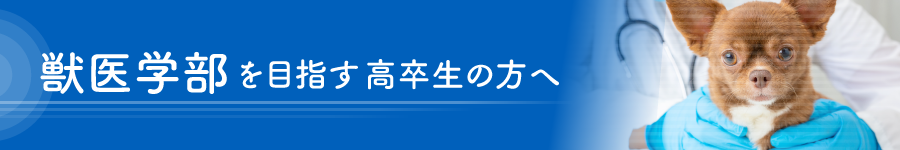 獣医学部を目指す高卒生の方へ